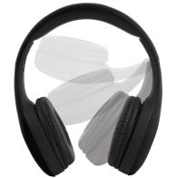 See more information about the INTEMPO FOLDABLE RUBBERISED HEADPHONES - BLACK